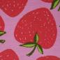 Preview: Baumwolljersey Big Erdbeere rosa rot